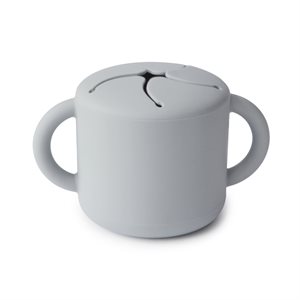 Mushie Silicone Snack Cup - Stone